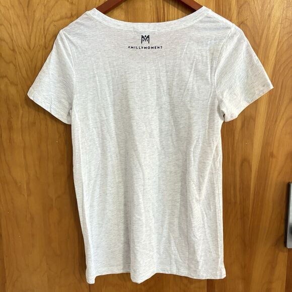 Milly 'I'M NOT BOSSY I'M THE BOSS'  Gray Short Sleeve Round Neck Slub T-shirt - Picture 4 of 11